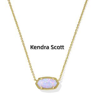 Elisa Gold Short Pendant Necklace